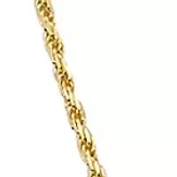 Gold Over Sterling Silver Rope Chain