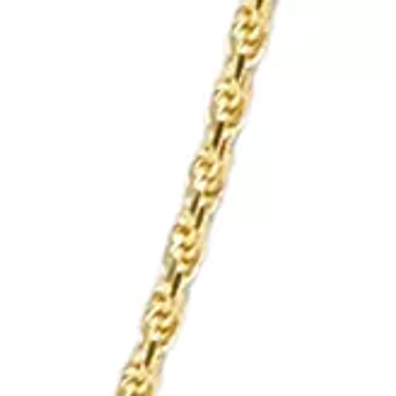 Gold Over Sterling Silver Rope Chain 