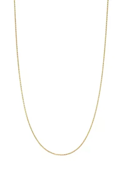 Gold Over Sterling Silver Rope Chain 