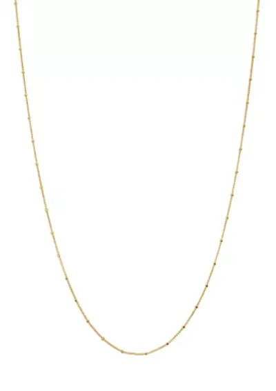 Gold Plated 18'' Chain Link Necklace