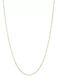 Gold Plated 18'' Chain Link Necklace