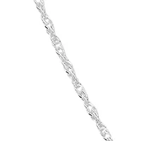 Silver Plated Singapore Chain 