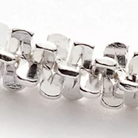 24" Silver Plated Fancy Rolo Chain