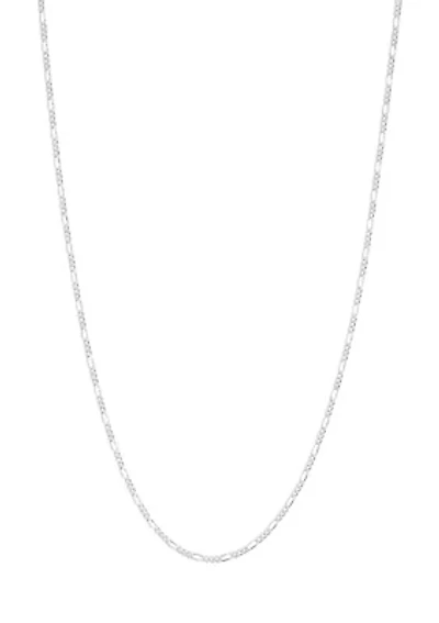 Silver Plated Figaro Chain