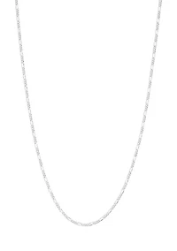Silver Plated Figaro Chain