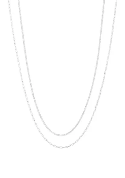 Silver Plated Chain Necklace