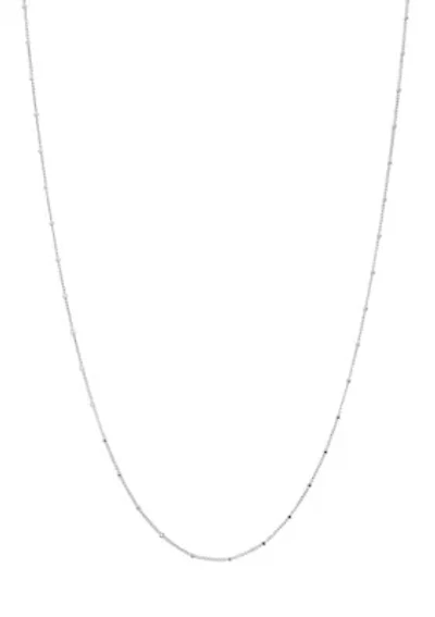 Silver Plated 18'' Chain Link Necklace