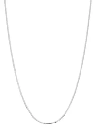 Silver Plated 18'' Chain Link Necklace