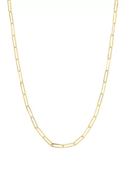 Fine Gold Plated Paperclip Chain Necklace