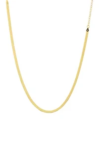 Gold Over Fine Silver Plated Chain Necklace