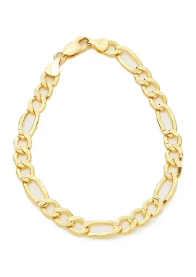 8 Inch Figaro Bracelet