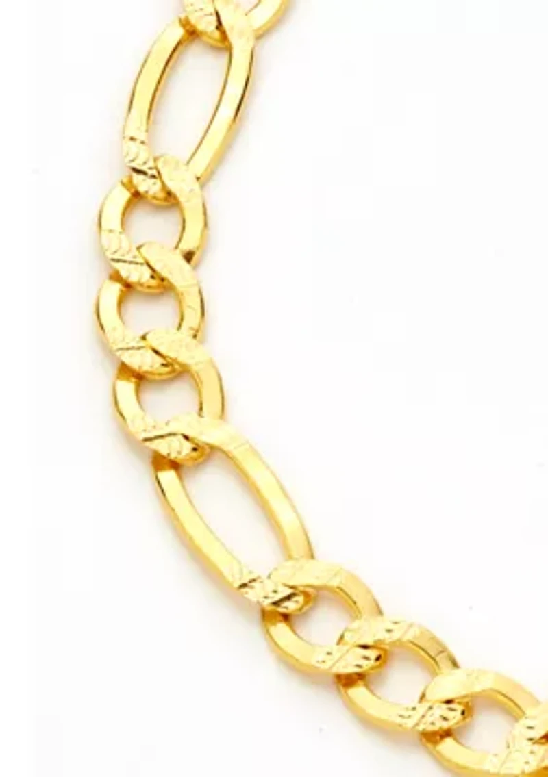 8 Inch Figaro Bracelet