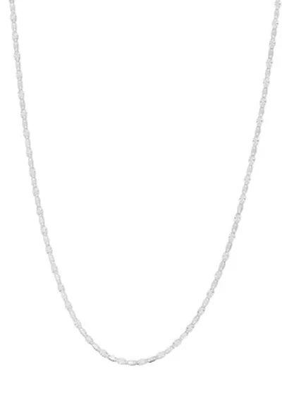 Italian Sterling Silver Chain Necklace 