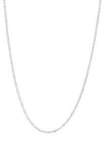 Italian Sterling Silver Chain Necklace 