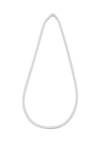 Sterling Silver Herringbone Necklace