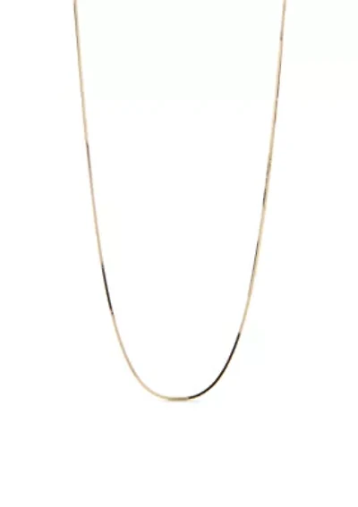 Gold Plated Thin Snake Chain Necklace
