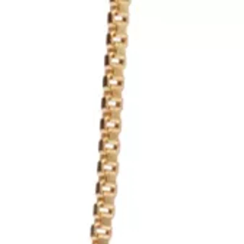 24k Gold over Sterling Silver Box Chain