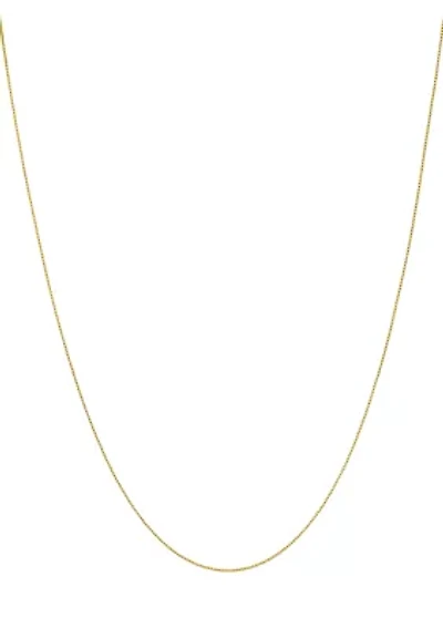 Gold Over Sterling Silver Chain