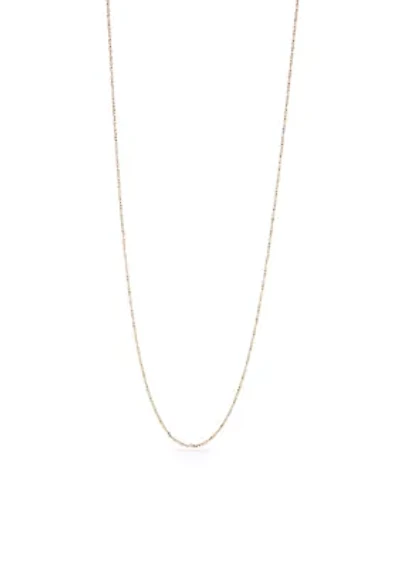 Gold Plated Small Twist Chain Necklace