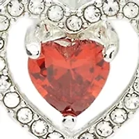 Heart Stone Necklace and Earrings Set