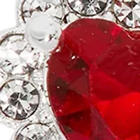 Silver Plated Pendant Necklace and Earring Set in Light Up Box
