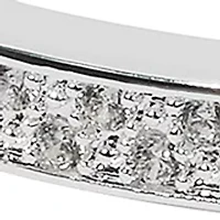 Silver Plated Lab Created Cubic Zirconia Bracelet