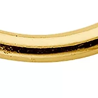 Gold Over Silver Plated 25 Millimeter Hoop Earrings