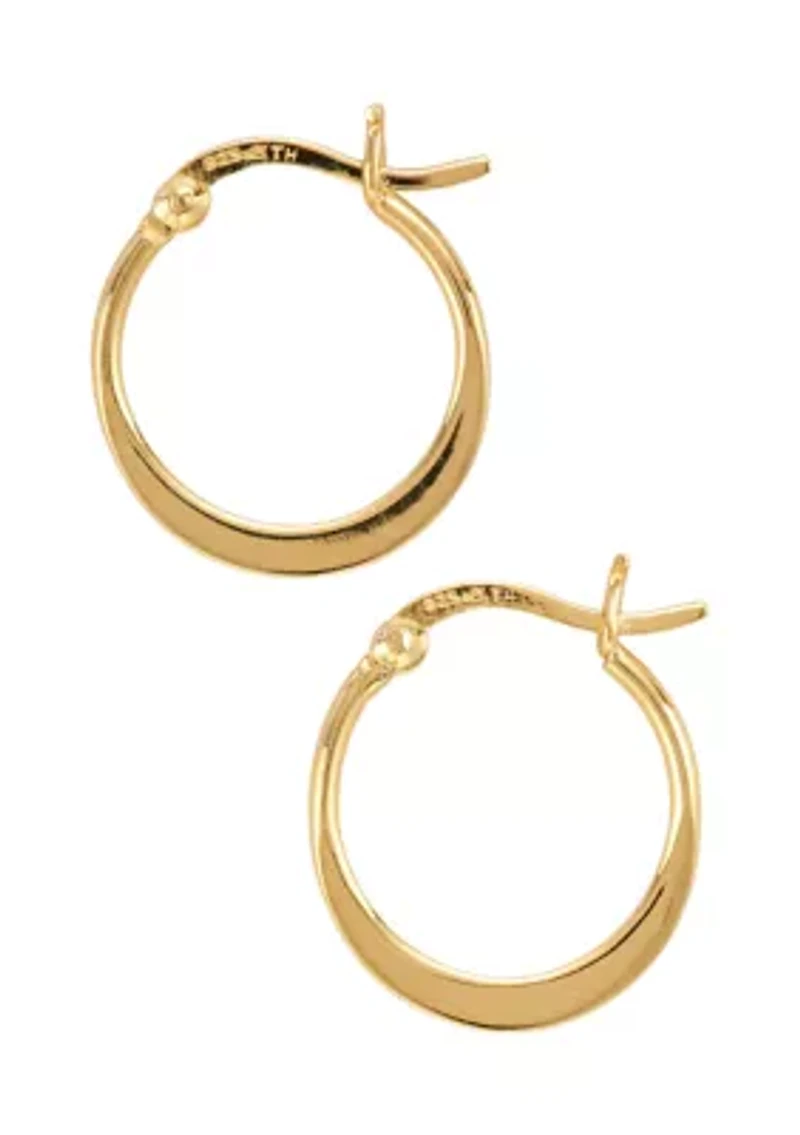 Gold Plated Hoop Earrings