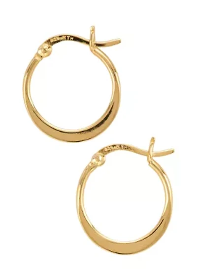 Gold Plated Hoop Earrings
