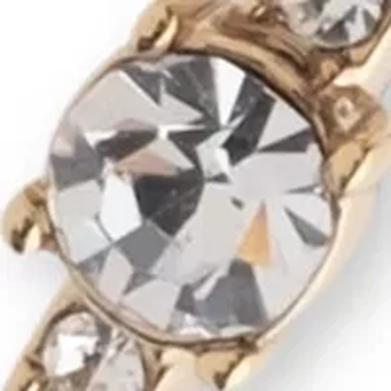 Crystal Pavé Bypass Bangle Bracelet