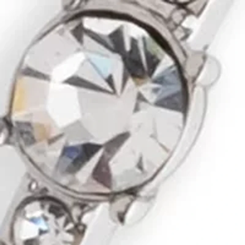 Crystal Pavé Bypass Bangle Bracelet