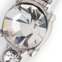 Crystal Pavé Bypass Bangle Bracelet