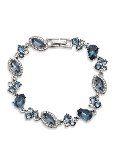 Multi Crystal Statement Flex Bracelet