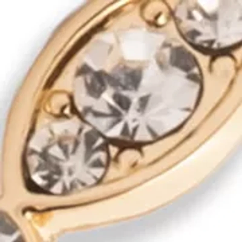 Crystal Bypass Cuff Bracelet