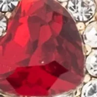 Crystal Heart Bangle Bracelet