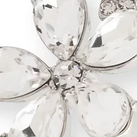 Crystal Floral Bangle Bracelet