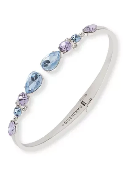 Multi Pear Stone Cuff Bracelet
