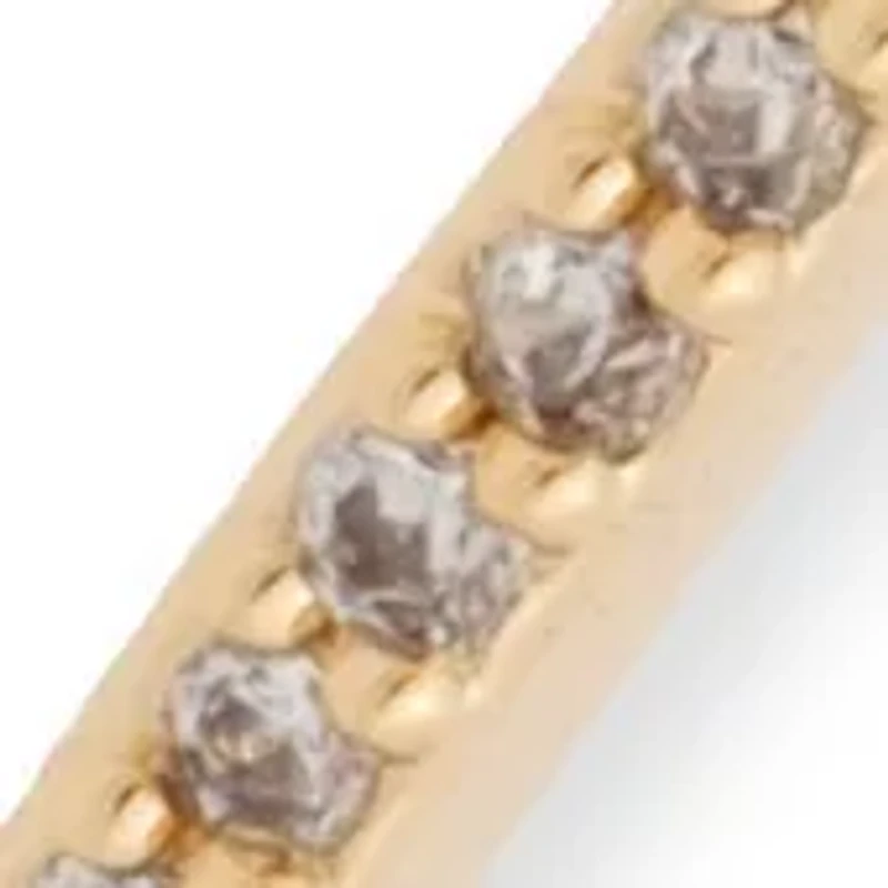 Flower Cubic Zirconia Bypass Cuff Bracelet