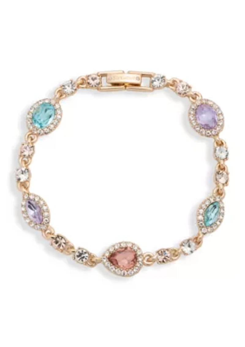 Multi Stone Station Flex Bracelet