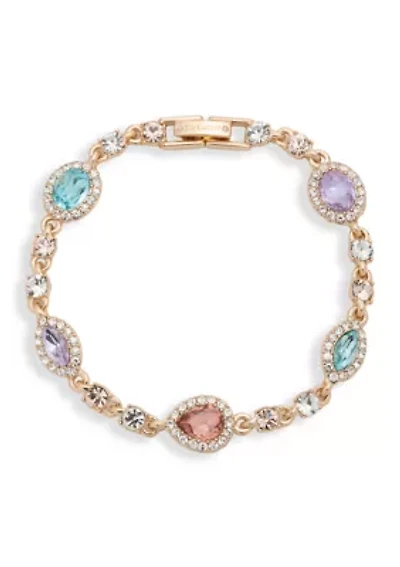 Multi Stone Station Flex Bracelet