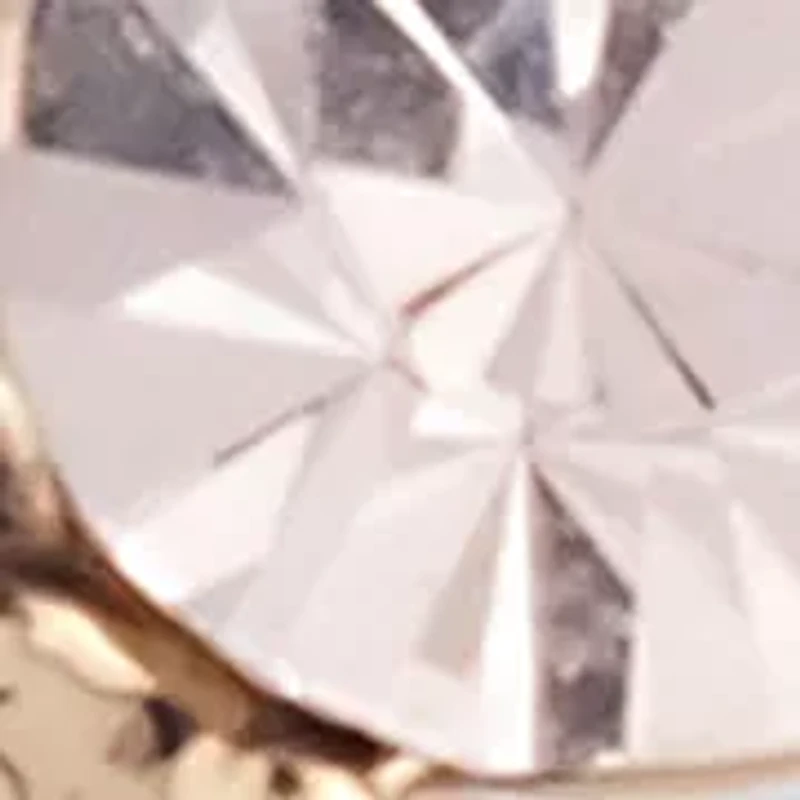 Gold Tone Cameo Pink Drop Earrings