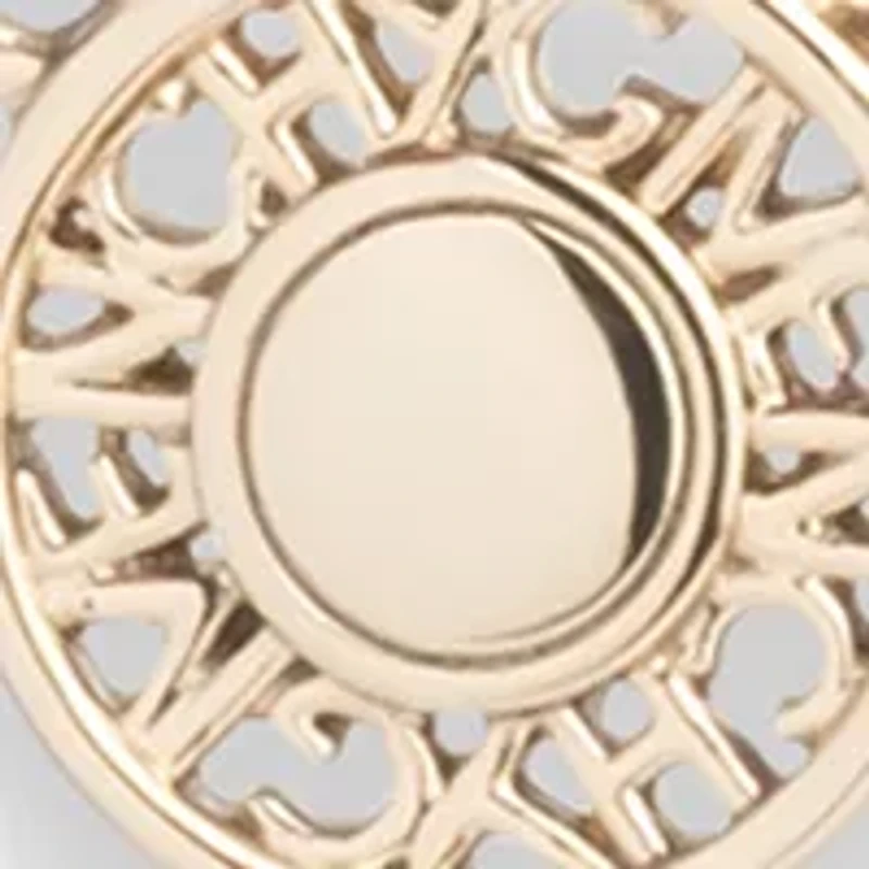 Gold Tone 16" Logo Pendant Necklace