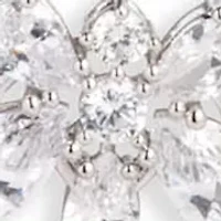Silver Tone Cubic Zirconia Collar Necklace