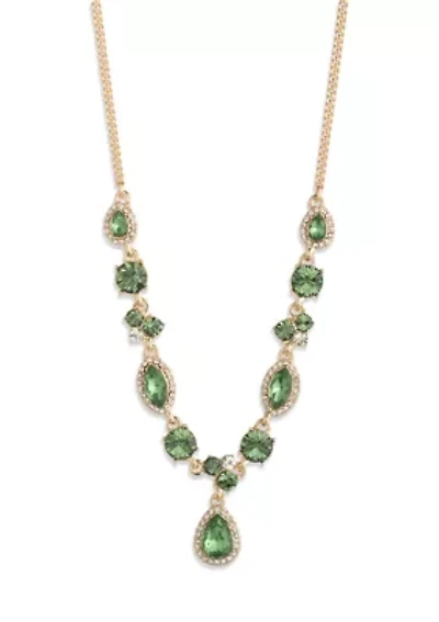 Green Crystal Statement Necklace