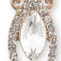 Gold Crystal Y-Necklace 