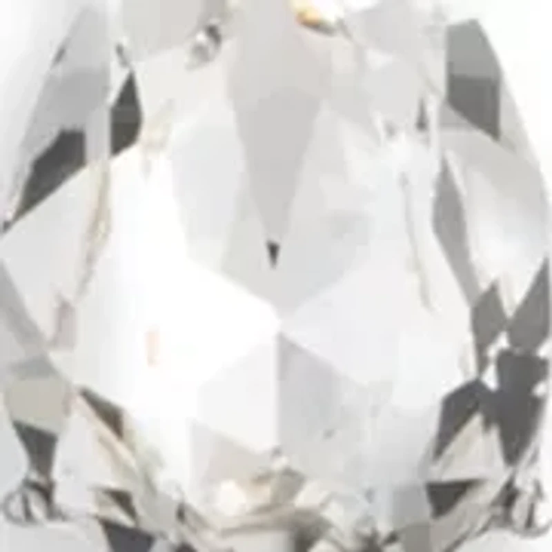 Silver Tone Crystal Y Necklace