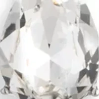 Silver Tone Crystal Y Necklace