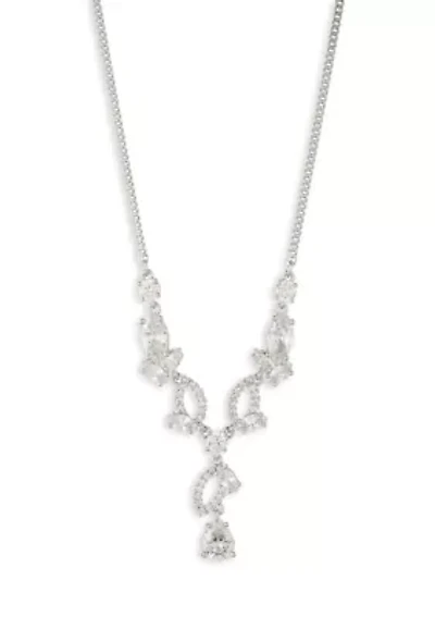 Statement Cubic Zirconia Pendant Necklace