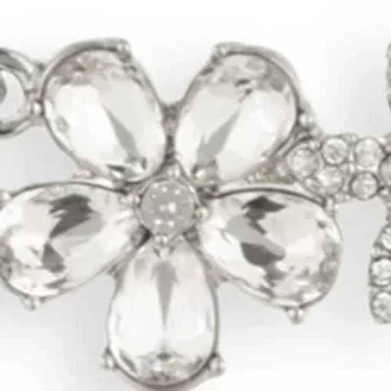  Crystal Floral Frontal Necklace
