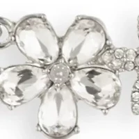  Crystal Floral Frontal Necklace